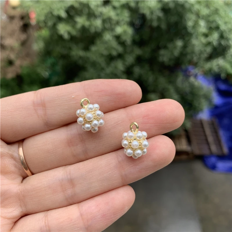 Подвески из цинкового сплава с имитацией жемчуга 2 шт./лот | Украшения и