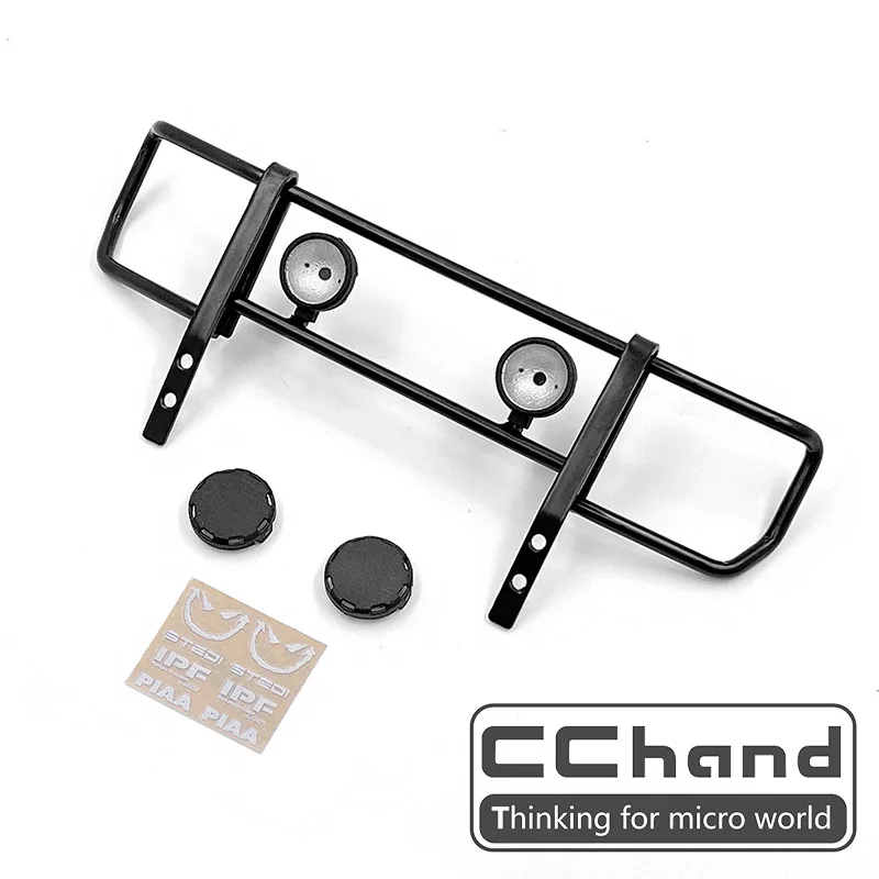 CCHAND TRX-4 TRX-6 4X4 6X6 G63 G500 металлический передний бампер с светильник