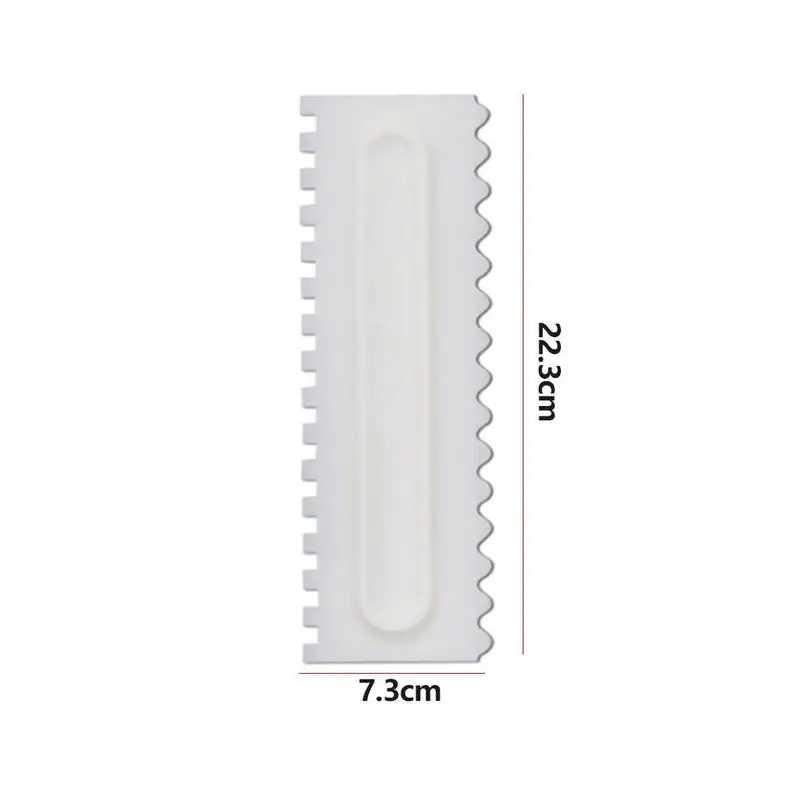 

1Pc Pastry Icing Comb Set Plastic Cake Scraper Texture Spatulas For Cake Mold Tools Fondant Cake Decorating Confectionery R8G5