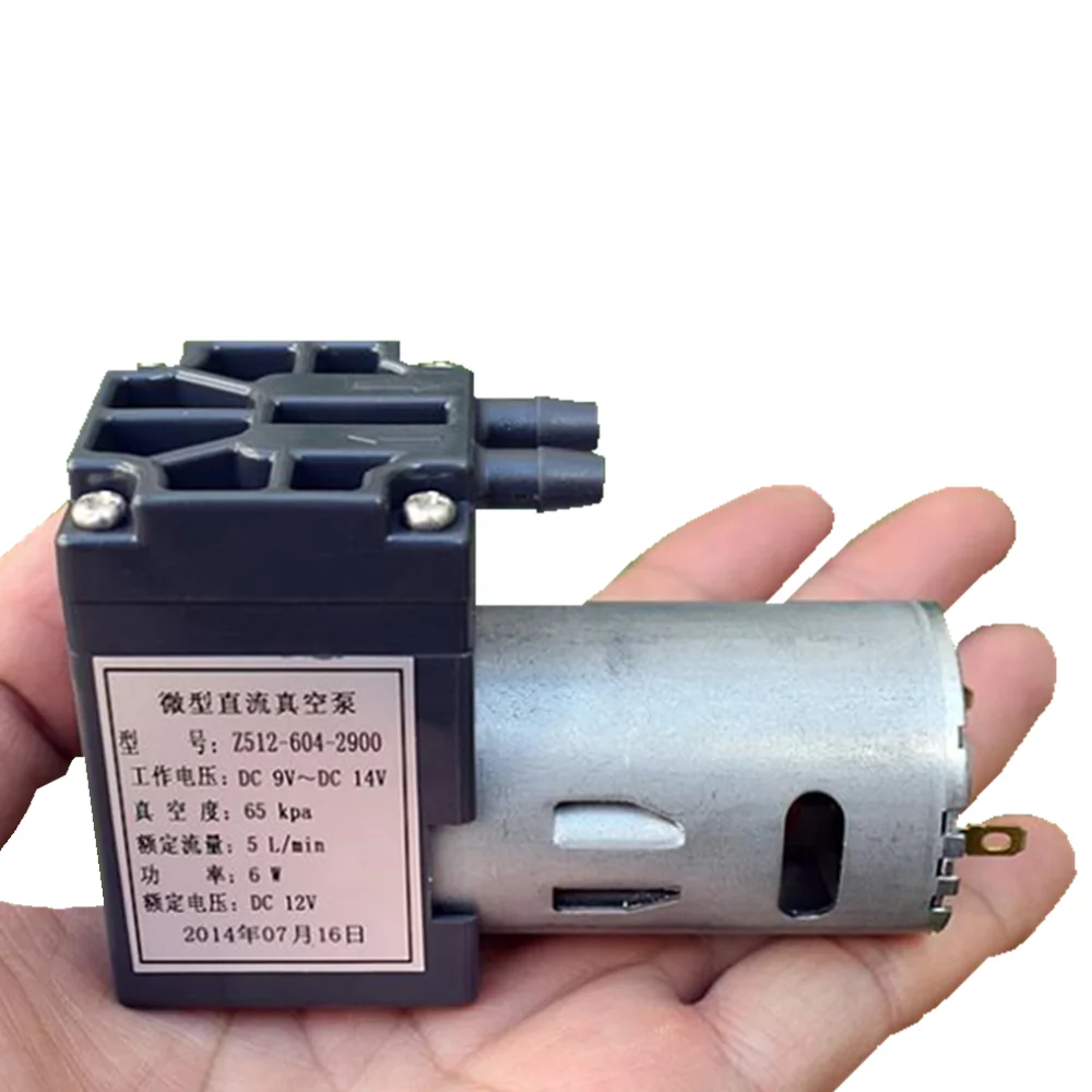 DC9V 14V Мини DC 555 воздушный насос вакуумный Z512 604 65 кПа 5 л/мин детектор воздуха 12 В