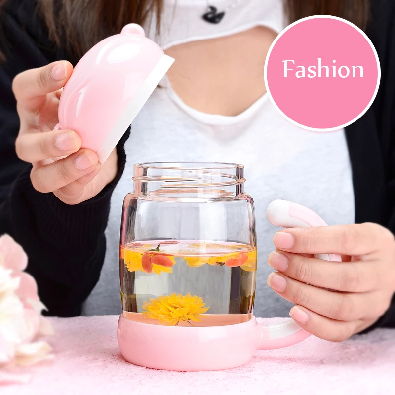 Стеклянная бутылка для воды с милой обезьянкой лимонный сок фруктовый чай кружка