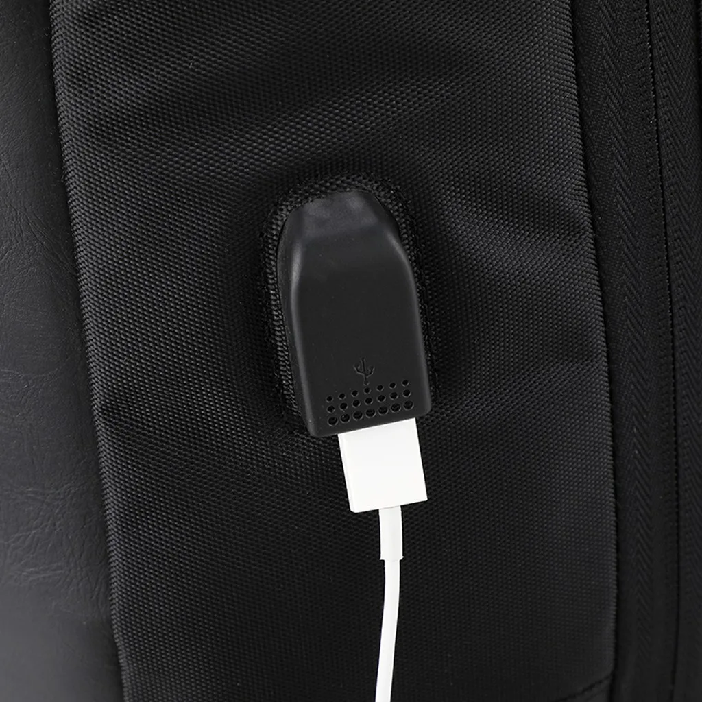 Мужской водонепроницаемый рюкзак USB рюкзак с подзарядкой портативные унисекс кожаные сумки на плечо для ноутбука Противоугонная посылка# DX