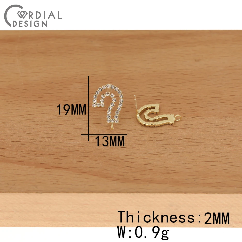

Cordial Design 50Pcs Jewelry Accessories/Hand Made/Earring Findings & Components/Rhinestone Claw Chain/DIY Making/Earrings Stud