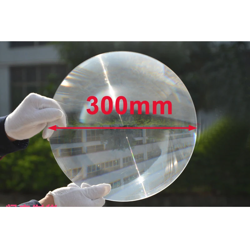

300mm Large Optical PMMA Plastic Solar Fresnel Lens Focal Length Big Solar Concentrator Magnifying Glass Lenses Make Fire Tools