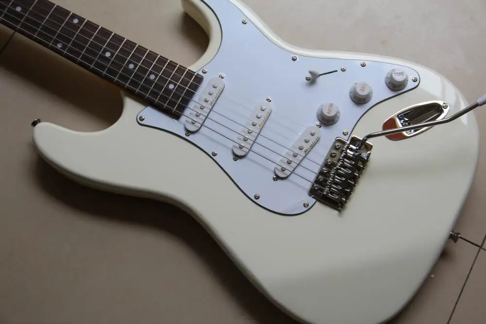 Бесплатная доставка новое поступление модель STR электрическая гитара кремового