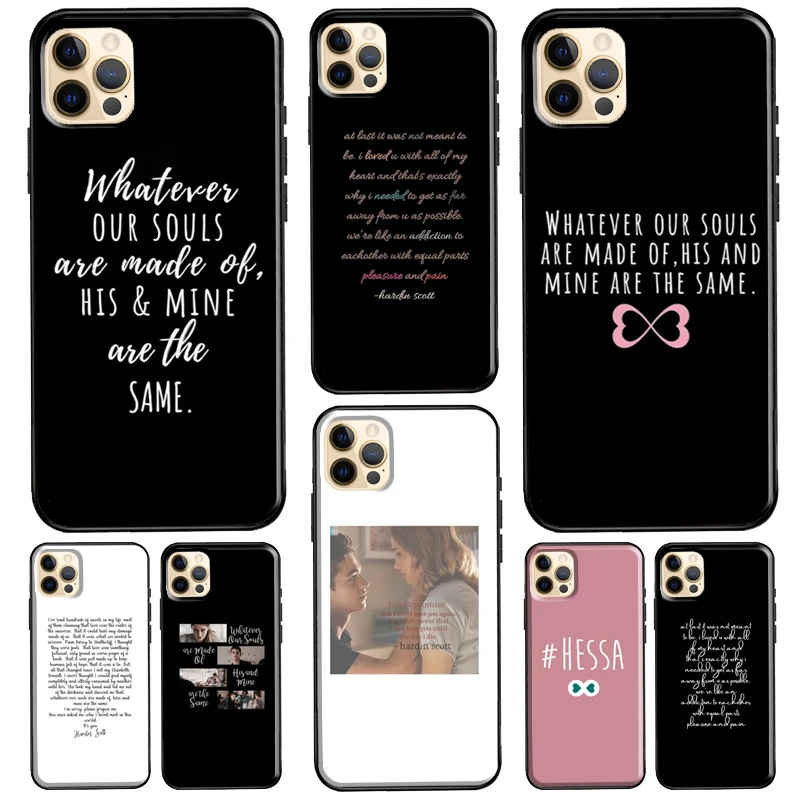 After We Collided Hardin Scott Tessa Case For iPhone XR X XS Max 5S 6S 7 8 Plus SE 2020 11 12 13 Pro Max Mini Phone Cover