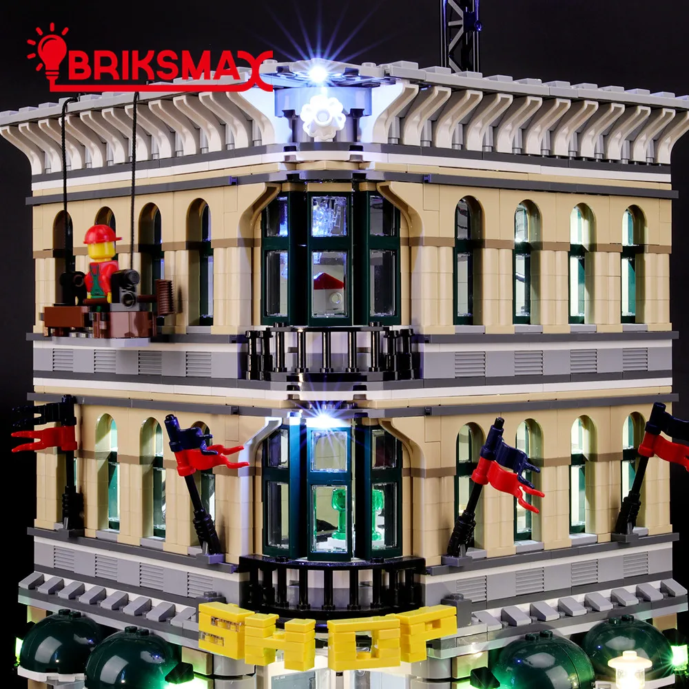BriksMax Led Light Up Kit для Creator большой торговый центр строительные блоки, совместимые с 10211(не включая модель