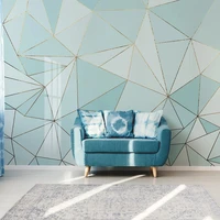 custom 3d wall mural modern abstract geometric golden lines photo wallpaper living room tv sofa bedroom blue background frescoes