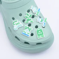 environmentalism croc shoes charms eco bag save water shoe decoration environment protection clean energy accessories plant tree