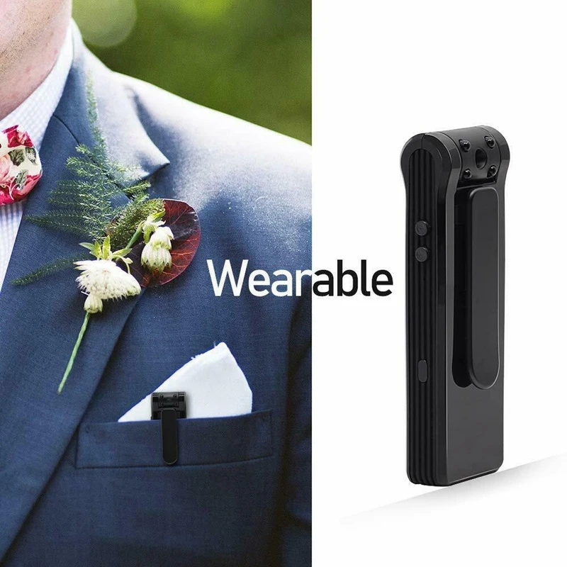 B19 Mini Video Camera Portable Audio and Recorder Infrared Night Vision Back Clip Miniature DV Motion Detectio | Электроника