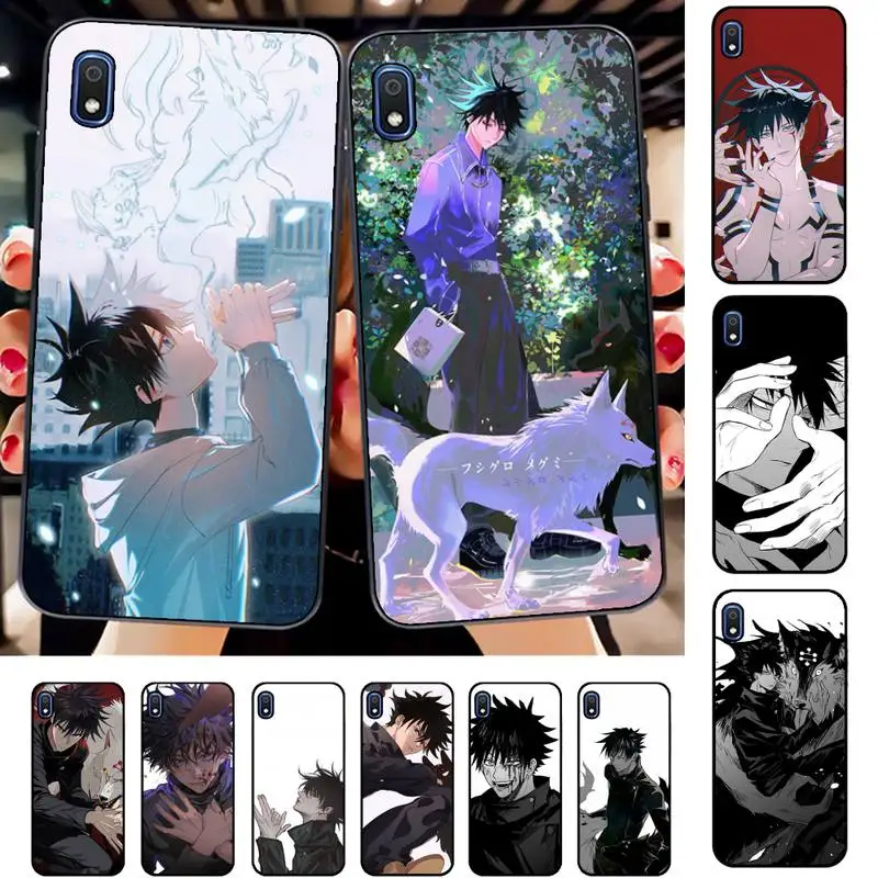 

Anime Jujutsu Kaisen Fushiguro Megumi Phone Case for Samsung A51 01 50 71 21S 70 31 40 30 10 20 S E 11 91 A7 A8 2018