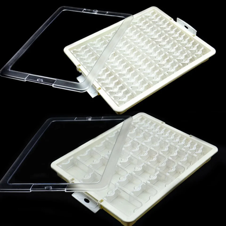 AZQSD-Caja de almacenamiento de accesorios de pintura con diamantes, contenedores transparentes para guardar teselas de mosaico para cuadro o bordado y otros accesorios de joyer&iacute;a-5