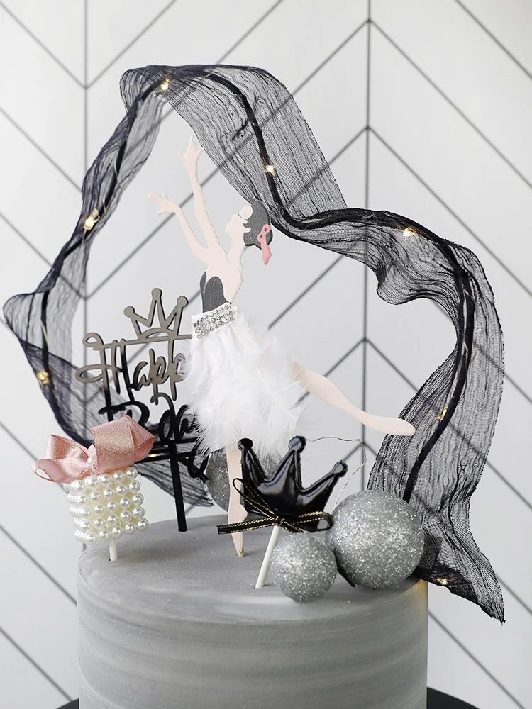 Танцевальная Девушка торт Топпер украшения торта инструменты Сладкая красивая