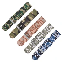 22mm camouflage nylon watch band strap suitable for amazfit samsung watch universal replace watchband