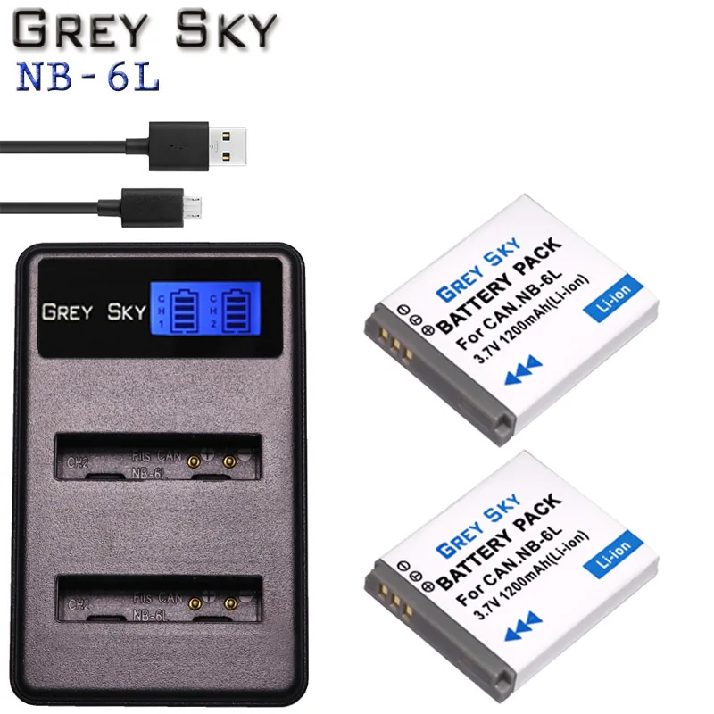 Аккумулятор для камеры NB 6L NB6L NB-6L Canon Power-shot IXUS 310 SX240 SX275 SX280 SX510 SX500 HS 95 D10 D20 D30 1200 мАч |