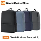 Водонепроницаемый деловой рюкзак Xiaomi Mi, классический уличный дорожный ранец для ноутбука 15,6 дюйма, степень защиты 2 поколения, 4