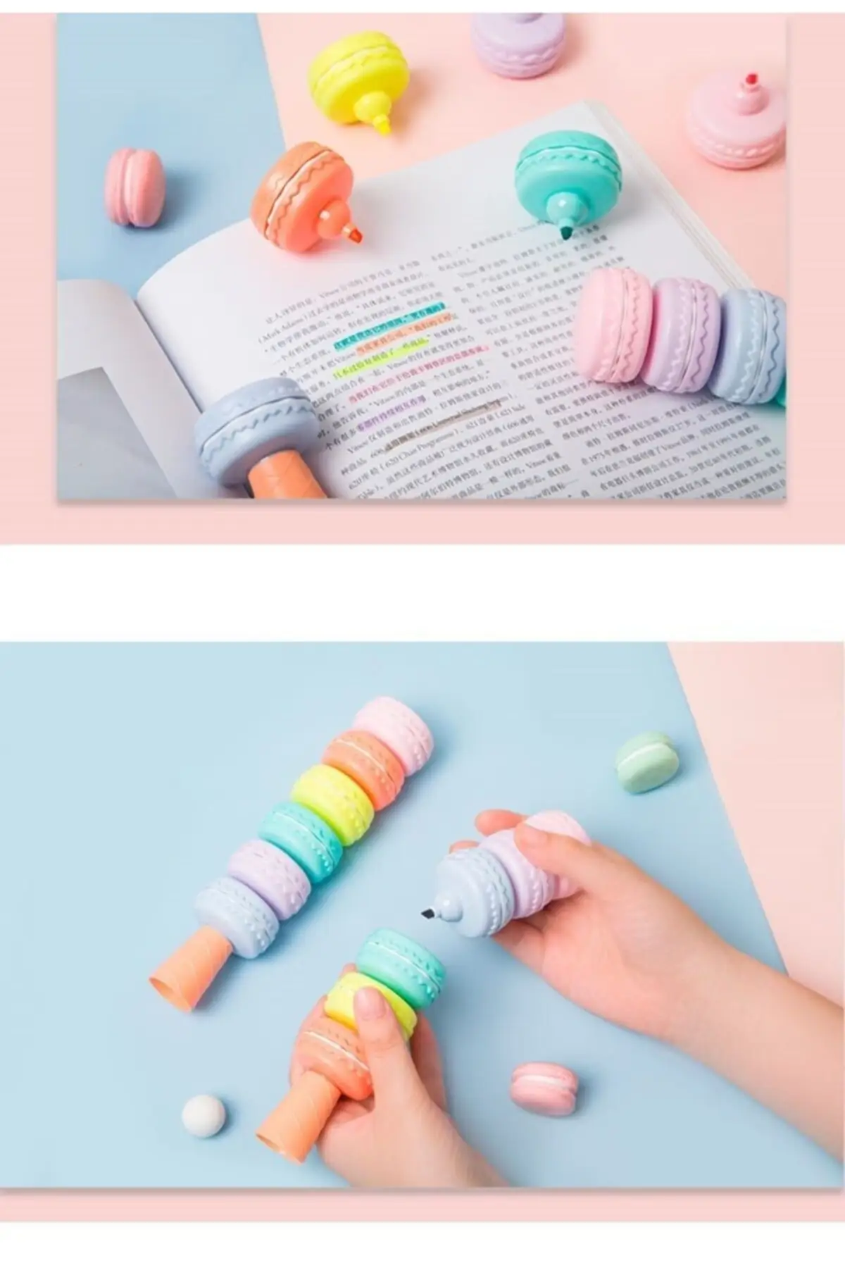 

Macarons Highlighter Pen 6'lKawaii, Stationery, Fountain Pen, pointers