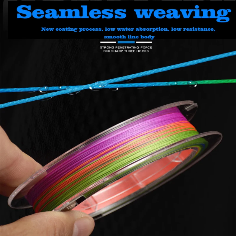 12 плетеная многонитевая рыболовная леска японская морская соленая ледовая