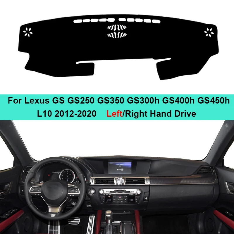 

Чехол для приборной панели автомобиля, коврик для приборной панели, подушка для Lexus GS GS250 GS350 GS300h GS400h GS450h L10 2012-2020, защита от ультрафиолета