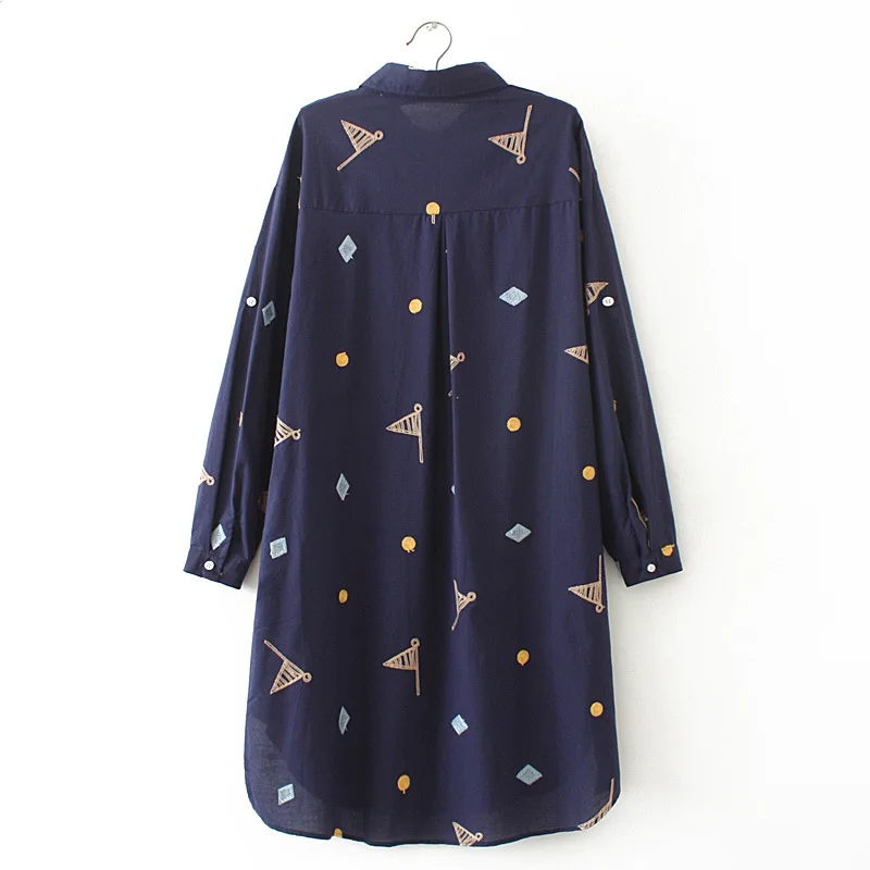 Осенняя женская рубашка с цветными флагами топы женские блузки длинным рукавом