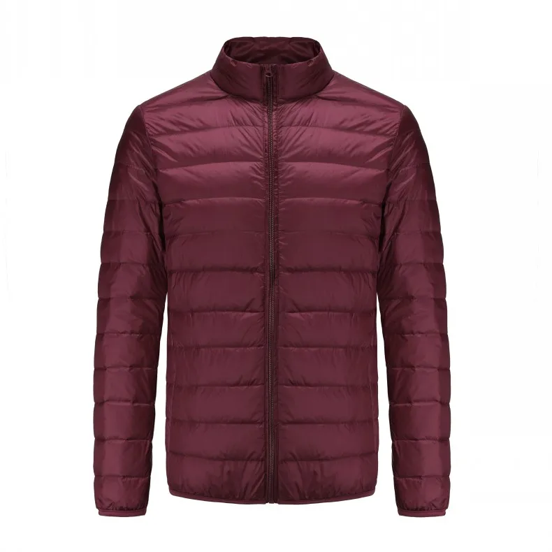 New Brand Autumn Winter Light Down Jacket Men's Fashion Hooded Short Large Ultra-thin Lightweight Youth Slim Coat Down Jackets
