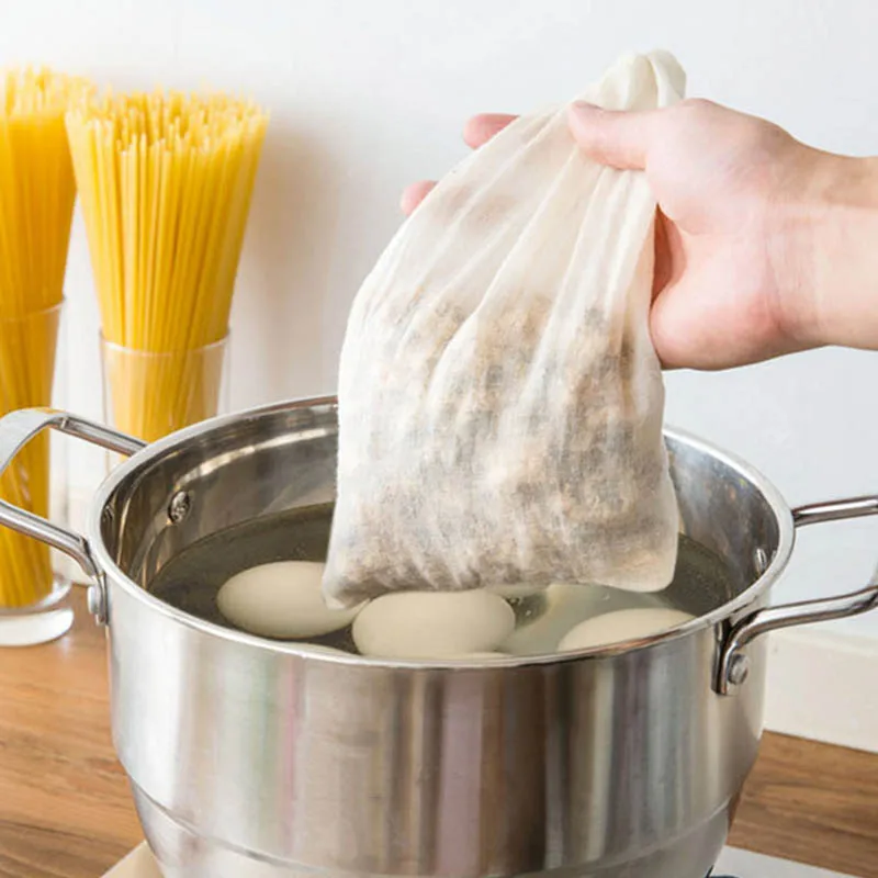 

1Pcs Reusable Chinese Medicine Filter Bag Linen Cotton Strainer Portable Multifunctional Soup Tea Bags Kitchen Gadgets