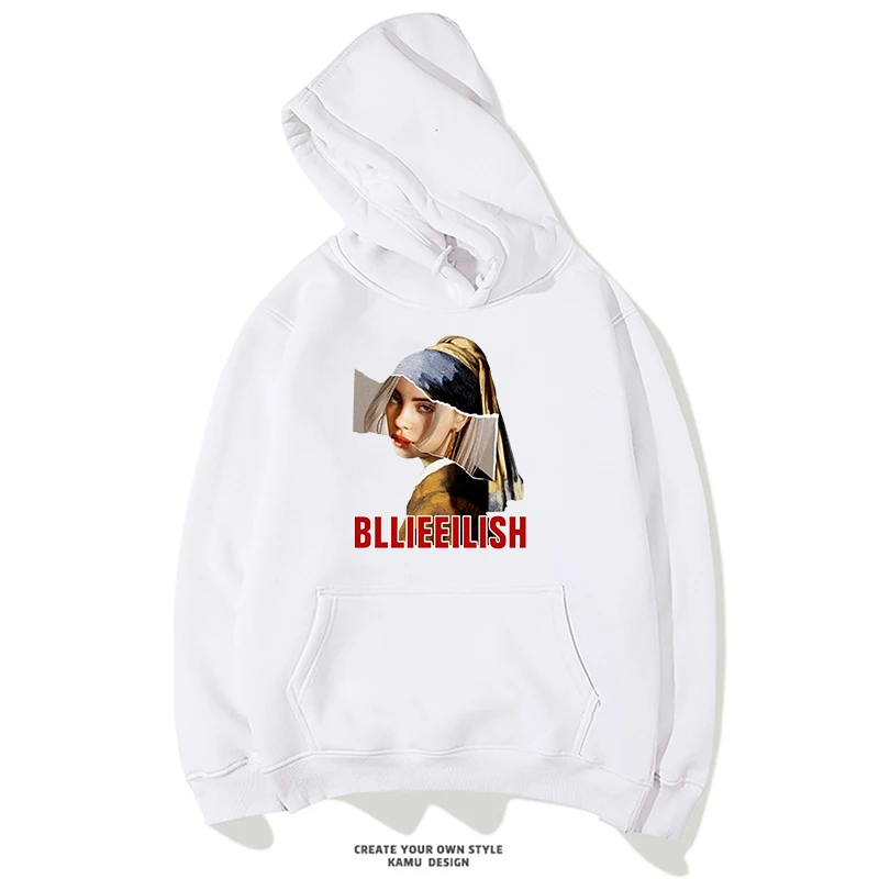 Билли эйлиш толстовки Толстовка женская 2019 с длинным рукавом капюшоном