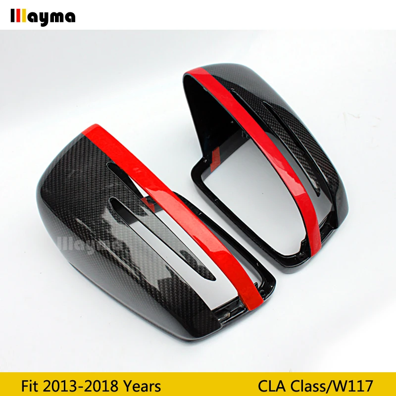 Чехол для зеркала заднего вида W117 из углеродного волокна Benz CLA CLA180 CLA200 ClA220 CLA250