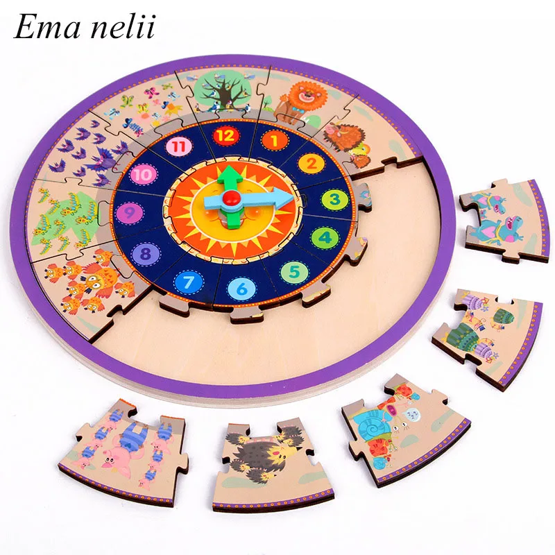 Новые новые цифровые часы 3D Строительная головоломка для мальчиков и девочек