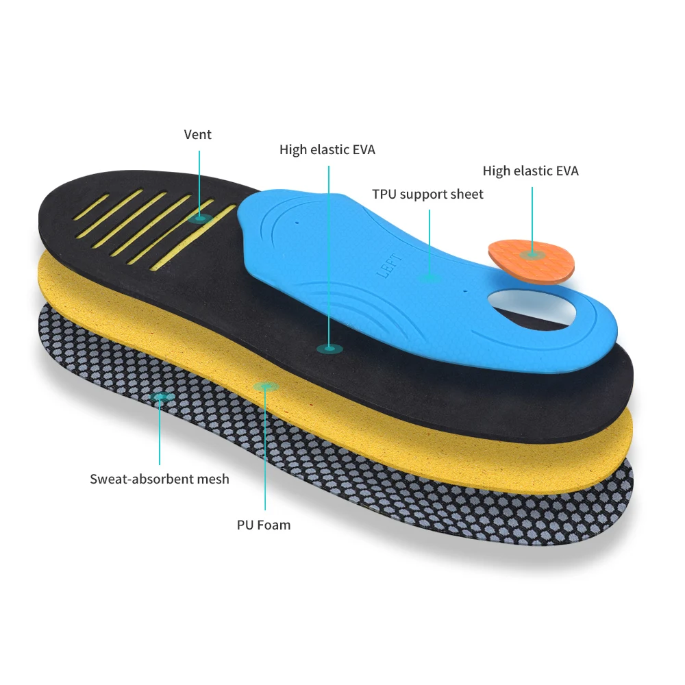 BANGNI Orthopedic Insoles Orthotics Flatfeet Health Sole Inserts Arch Support Shoe Pads Plantar Fasciitis For Men Women