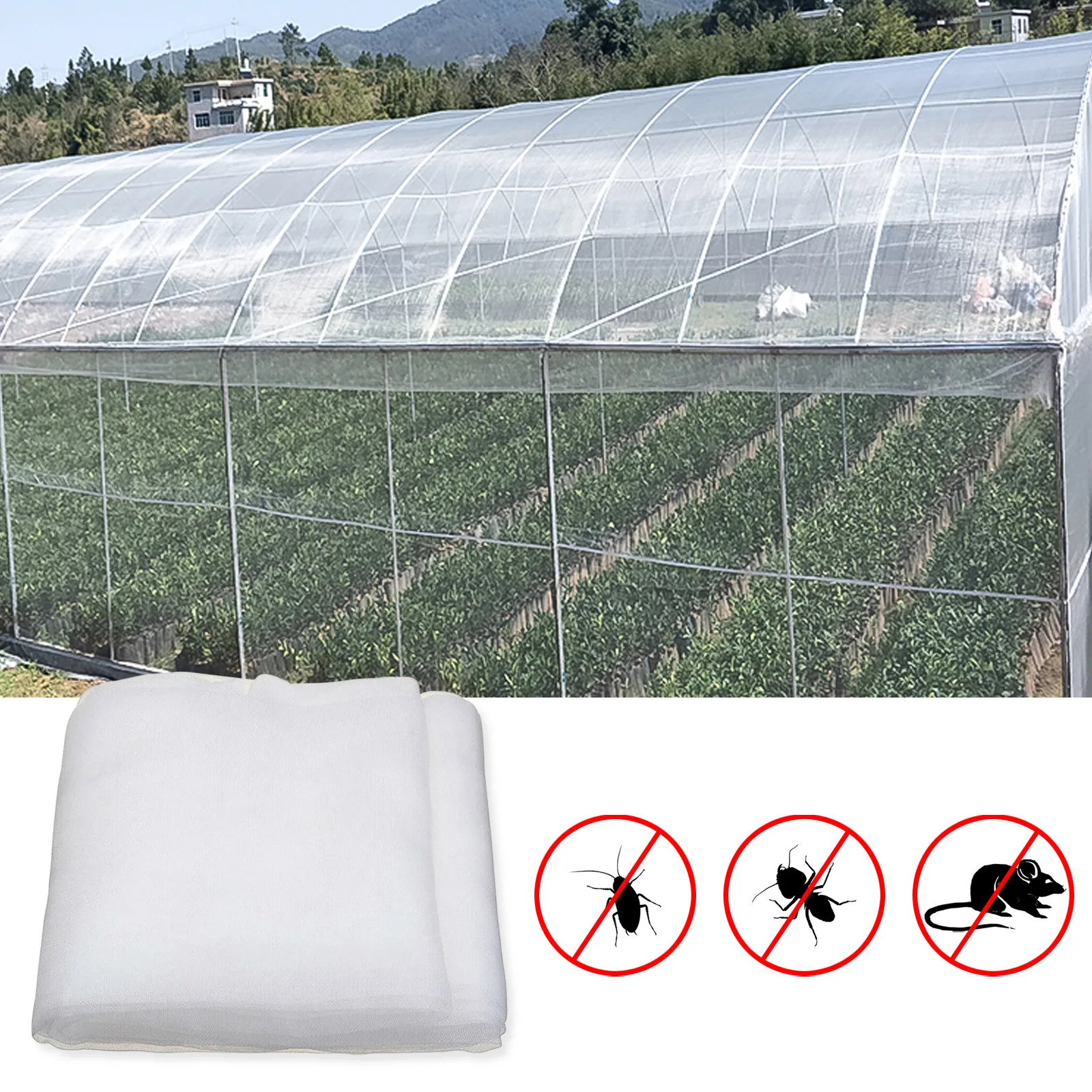 

Insect Protection Net Bug Insect Bird Net Barrier Vegetables Fruits Flowers Plant Protection Greenhouse Garden Netting Summer