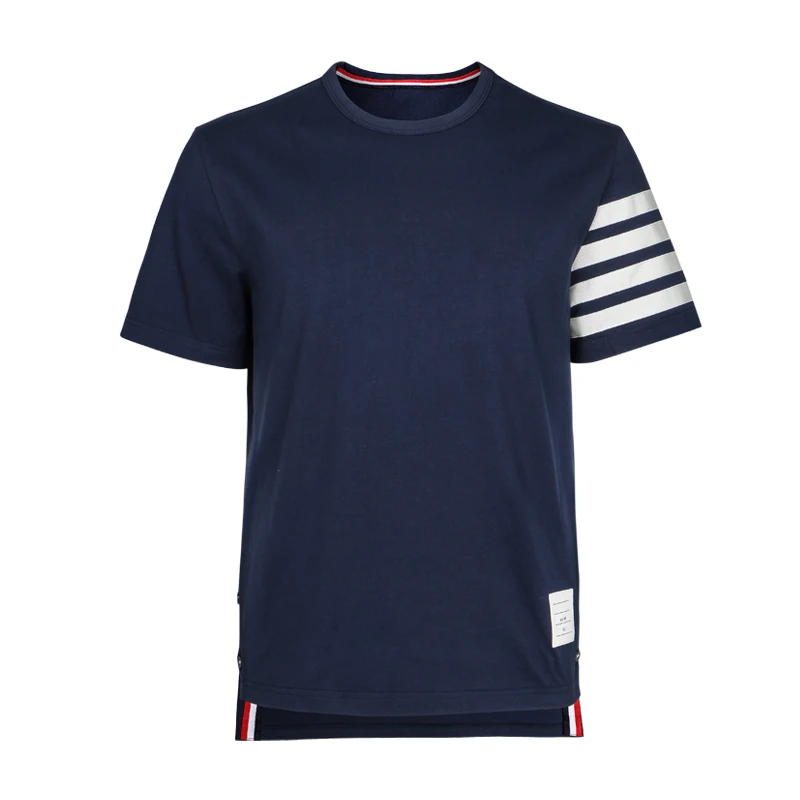 Мужская футболка solide повседневная Летняя коллекция хлопковая одежда коричневые