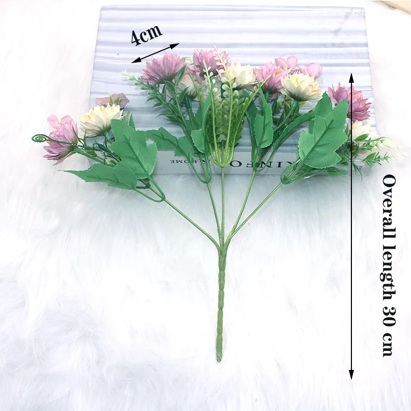 Пион искусственный цветок 10 Гербера Хризантема высокого качества класса люкс