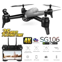 sg106 wifi drones with camera 4k dual camera optical flow aerial video helicopter rc quadcopter for toys kid rtf dron 4k drone