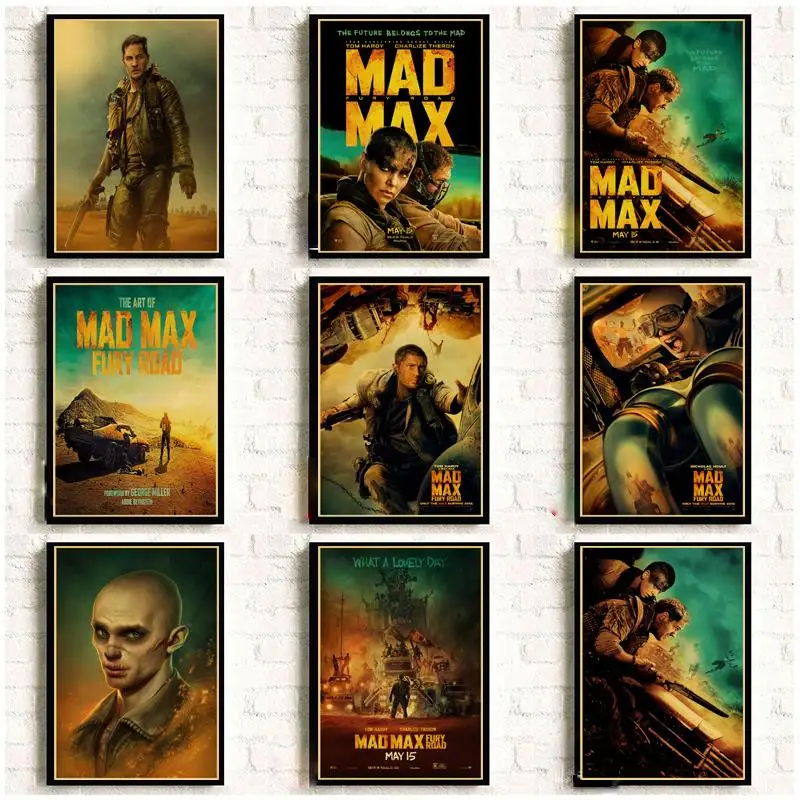 

Canvas Painting Vintage Posters and Prints Wall Art Home Room Bar Cafe Decor Wall Pictures Classic Mad Max Movie Retro Posters
