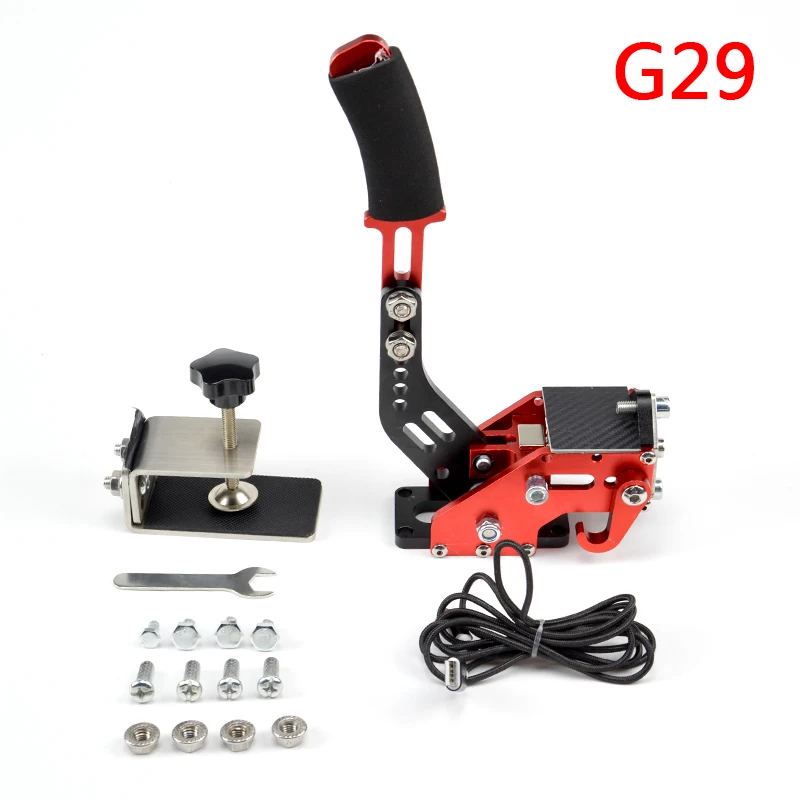 G29 Red Новые гоночные игры ручной тормоз зажим PS4+ PC USB Ручной тормоз SIM для гоночных игр G27 G29 G920 T300RS с крепежом экшн игрушка - Цвет: G29 Red