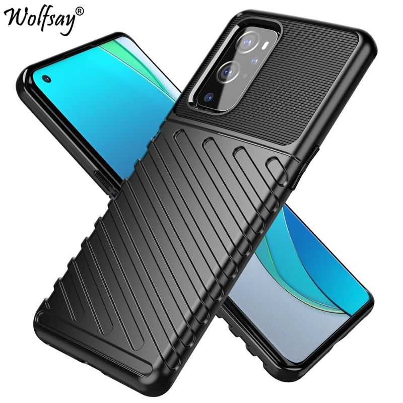 Защитный чехол из прочного волокна для OnePlus 9 Pro бампер с полным покрытием задний