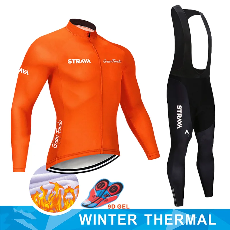 2019 Strava длинный рукав Майо Ropa Ciclismo Invierno термо флис велосипедная команда Велоспорт