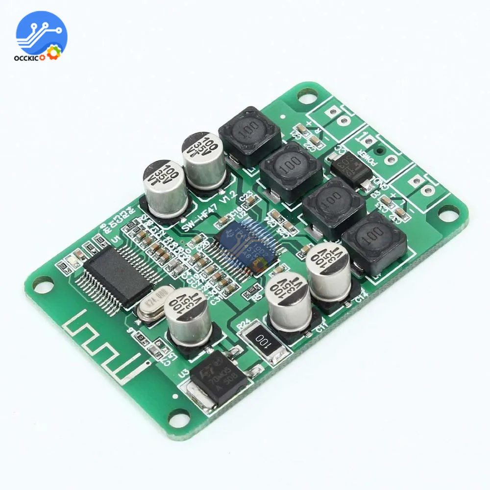 Плата усилителя мощности TPA3110 2x15 Вт с Bluetooth для динамика 4/6/8/10 Ом Двухканальное