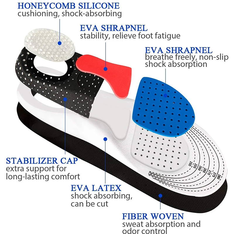 Обувные стельки для мужчин и женщин ортопедические вставки подошвенного