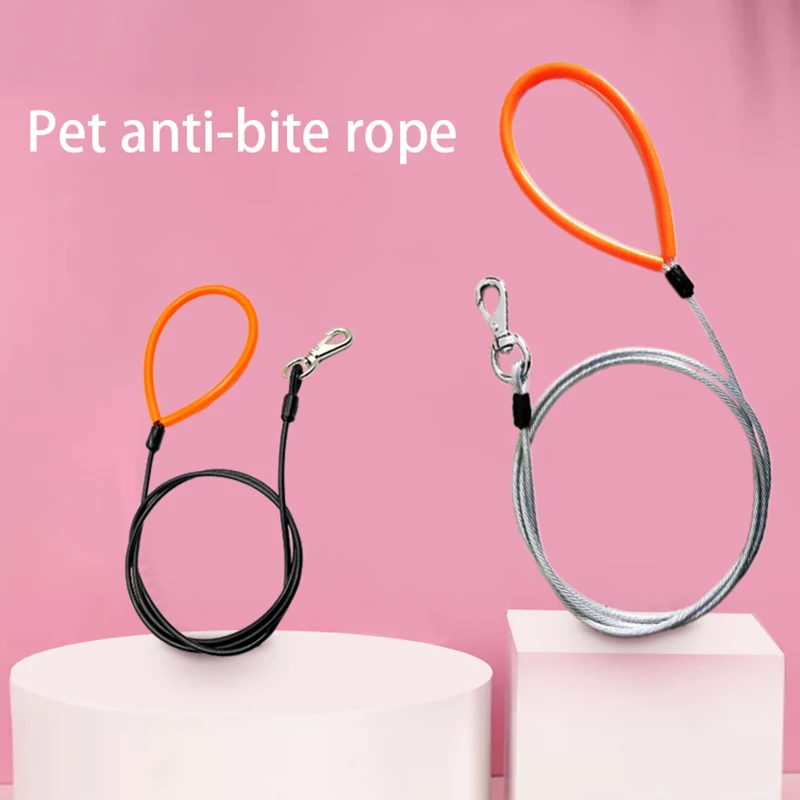 Поводки для собак из стальной проволоки прочный и долговечный поводок малого