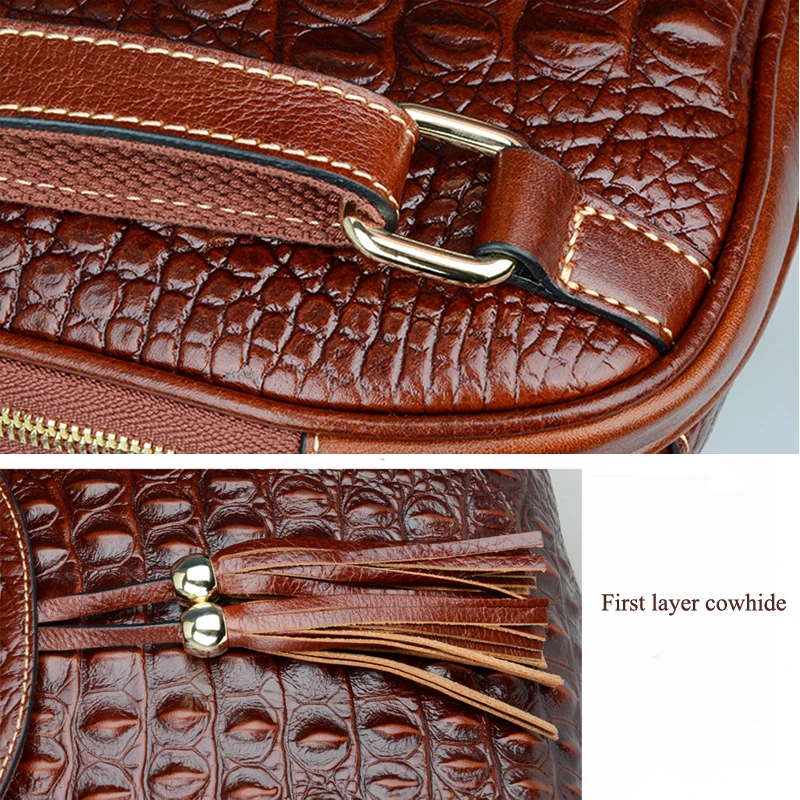 Рюкзак SUWERER из натуральной кожи роскошный женский рюкзак с рисунком