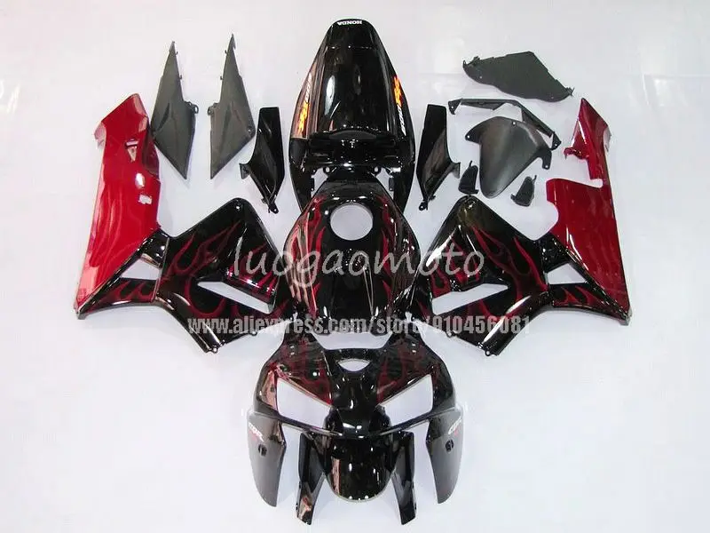 

New style ABS Injection Mold motorcycle cowling For wine red black Honda CBR600RR CBR 600RR F5 05 06 2005 2006 fairings bodywork