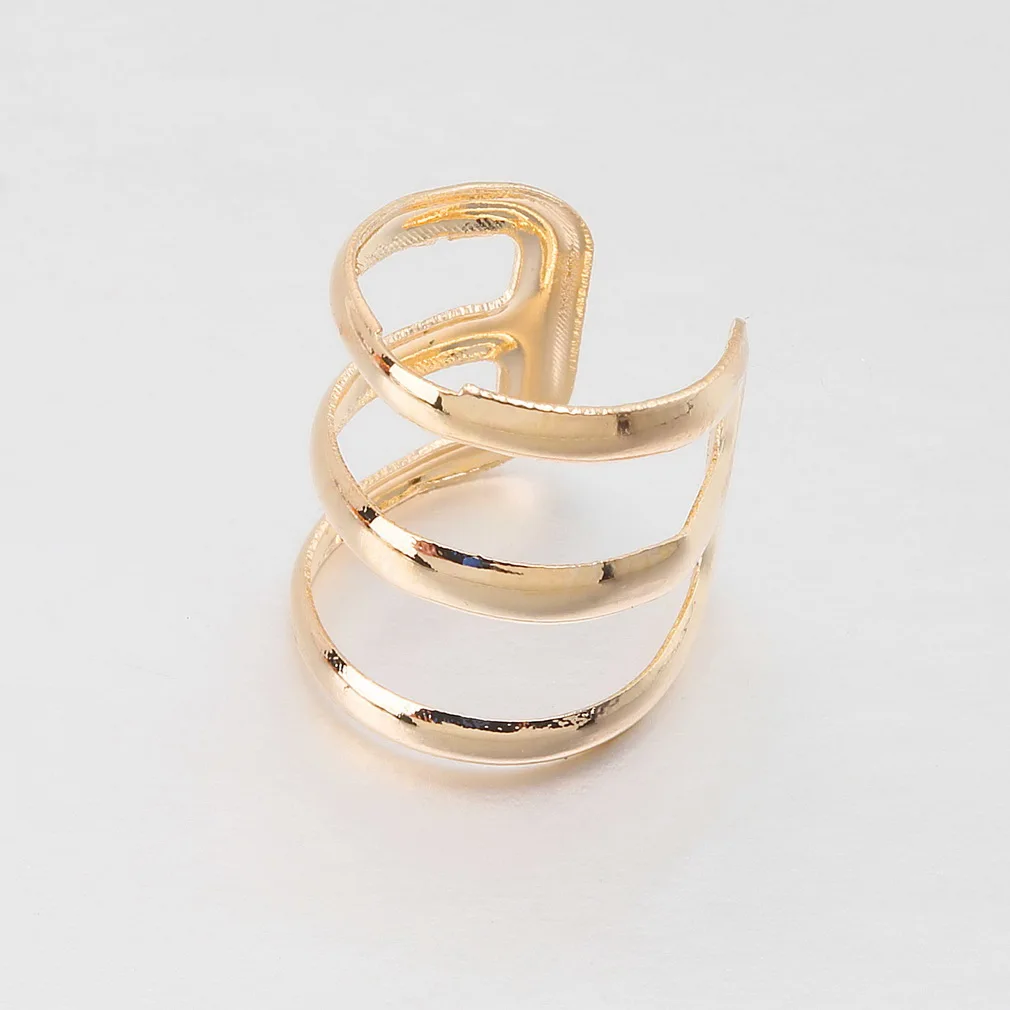 

Brand New Punk Rock Ear Clip Cuff Wrap Earrings No piercing-Clip on Silver Plated Bronze Women Men Party Jewelry