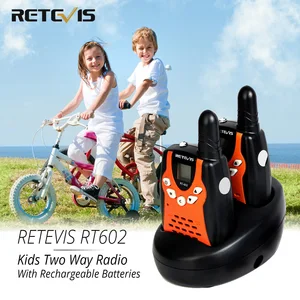 Портативная рация Retevis RT602, 2 шт., PMR446 FRS, 0,5 Вт, детская игрушка, двусторонний радиофонарик, подарок на день рождения