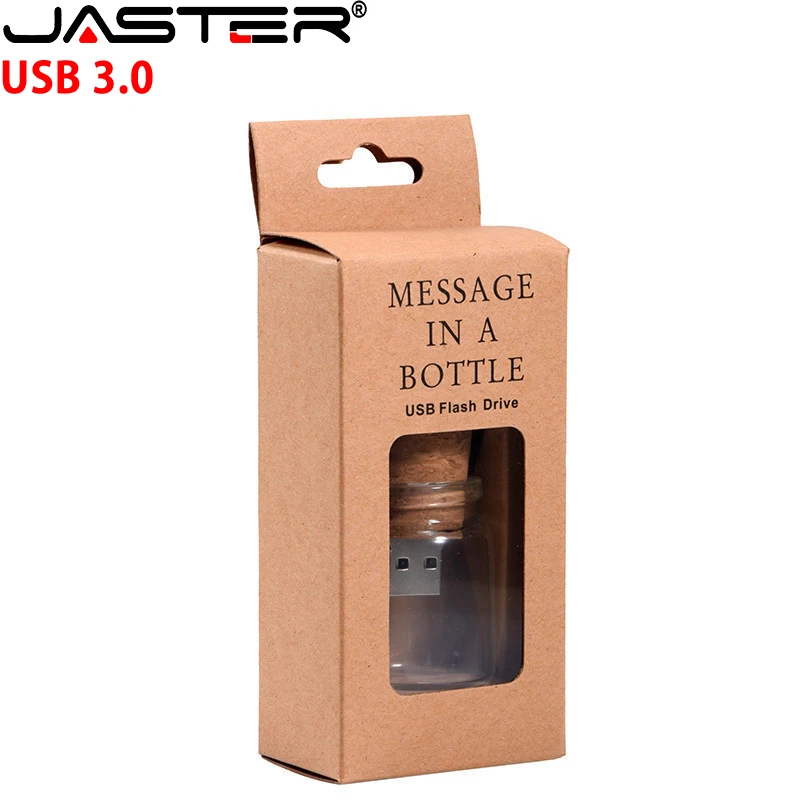 Флеш накопитель JASTER USB 3 0 в виде плавающей бутылки 4 ГБ 8 16 32 64 ГБ|USB флэш-накопители|