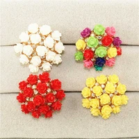 fashion ladies flower crystal ring engagement rings for women jewelry gift