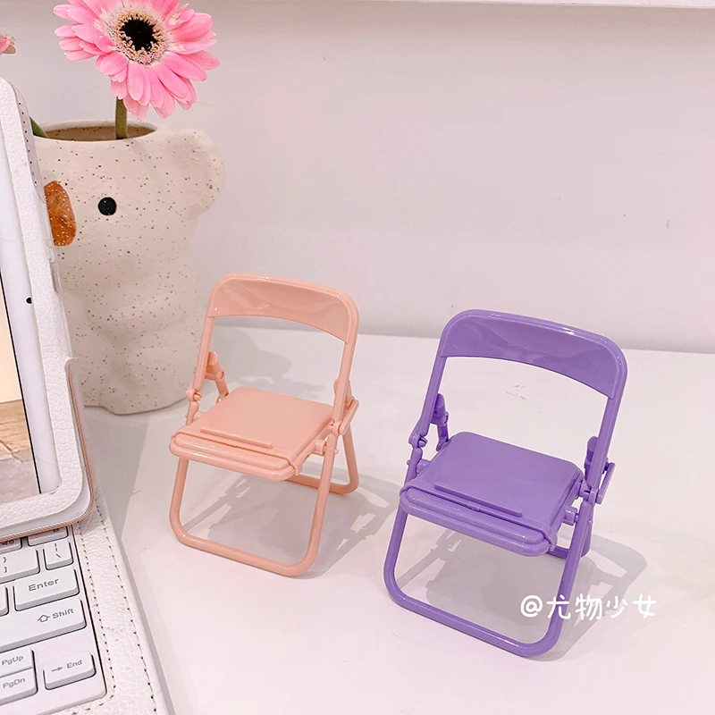 Регулируемая подставка для телефона Ins с цветным стулом iPhone 13 12 11 складная