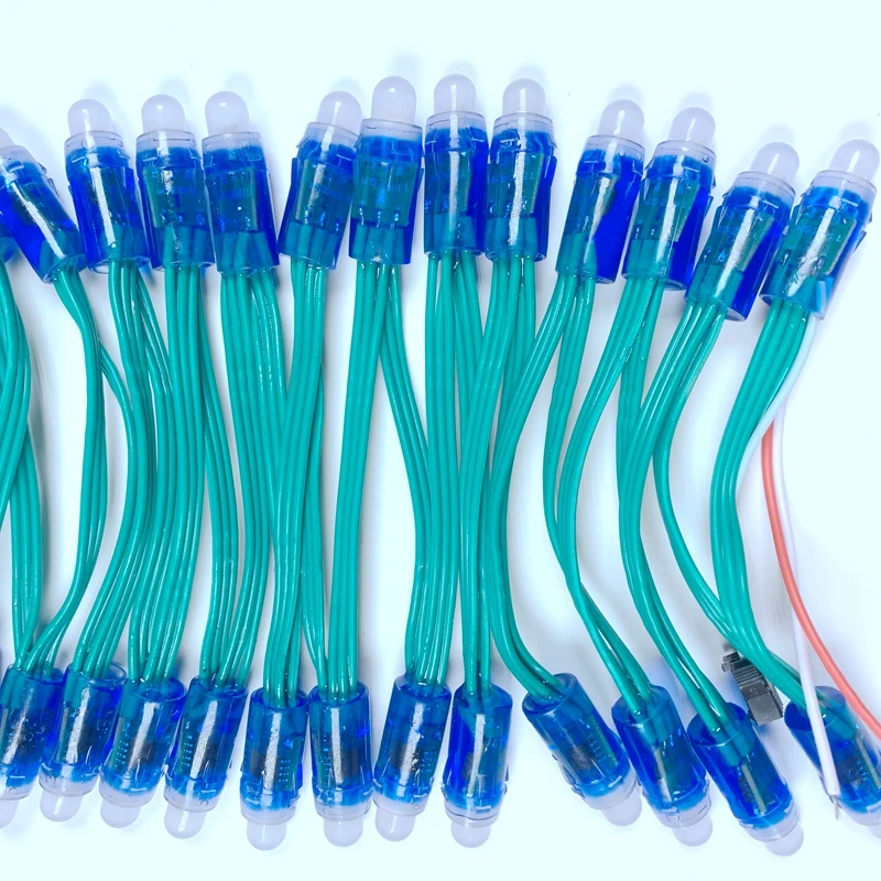 50 шт./Лот 12 мм WS2811 Светодиодный пиксельный модуль IP68 Водонепроницаемая DC5V RGB