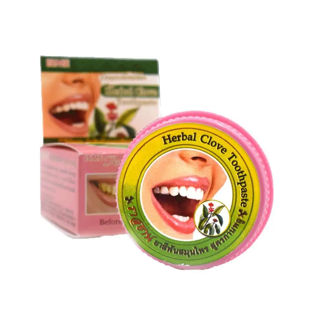 

Herbal Toothpaste Coconut Oil Clove Tooth Powder Eliminate Bad Breath Remove Yellow Stains Whiten Teeth Reduce Bacteria Ke